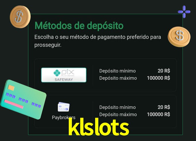 O cassino klslots oferece uma grande variedade de métodos de pagamento